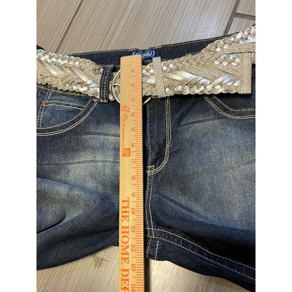 y2k grunge streetwear Angels bootcut jeans 14 high rise dark wash deadstock - Picture 5 of 11